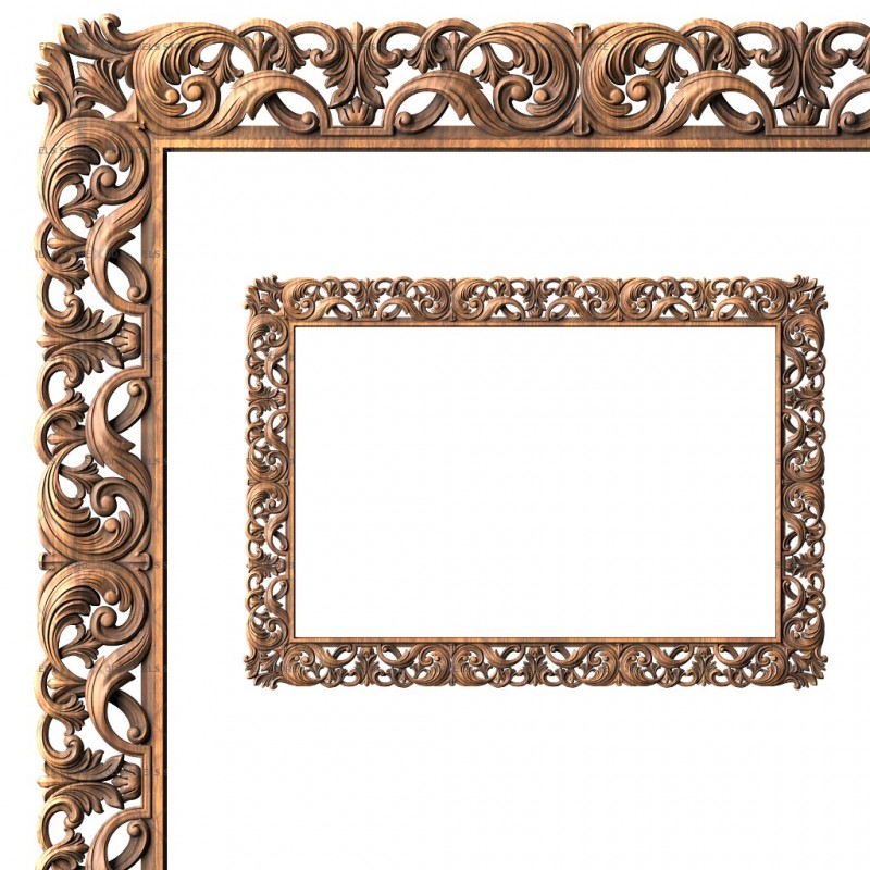 Rectangular frame, 3d models (stl)