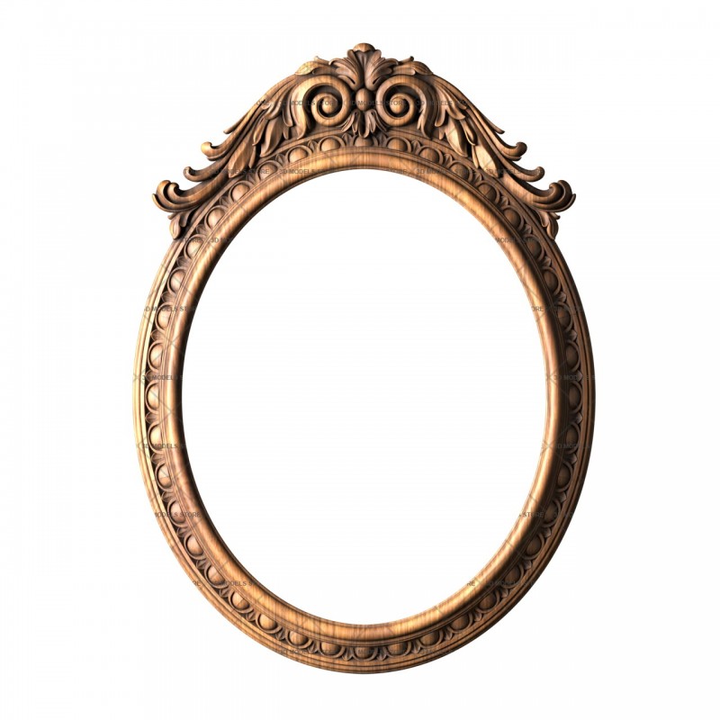 Oval frame, 3d models (stl)