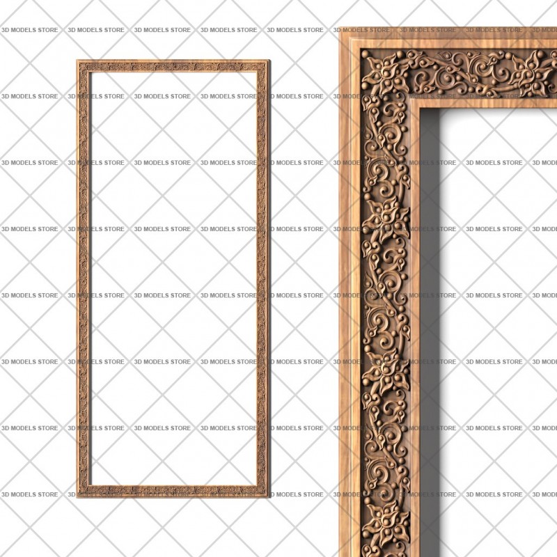 Rectangular frame, 3d models (stl)