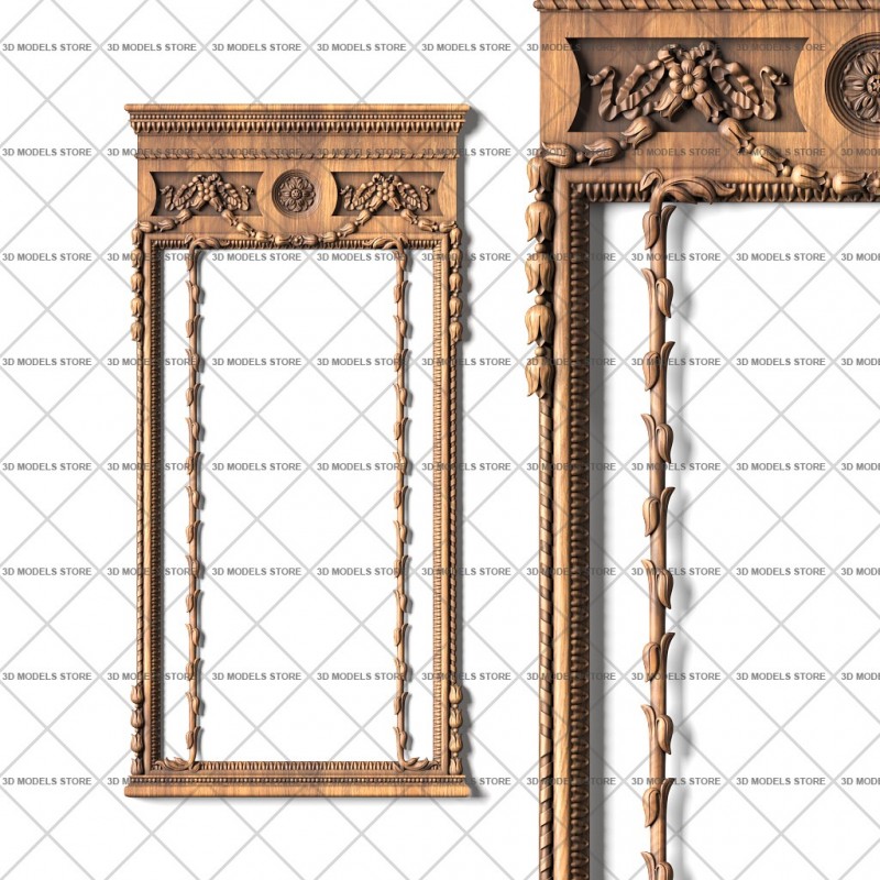 Rectangular frame, 3d models (stl)