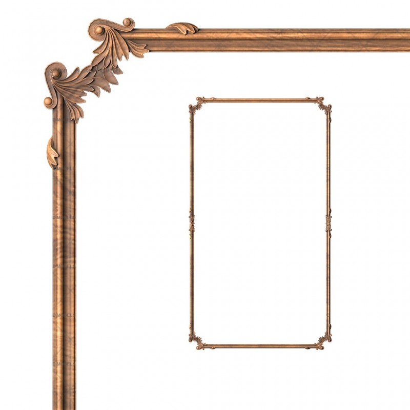 The frame is rectangular, 3d models (stl)