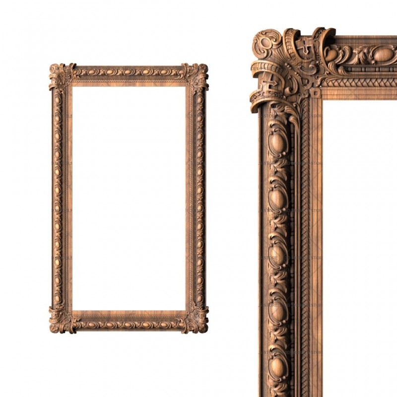 Frame rectangular, 3d models (stl)