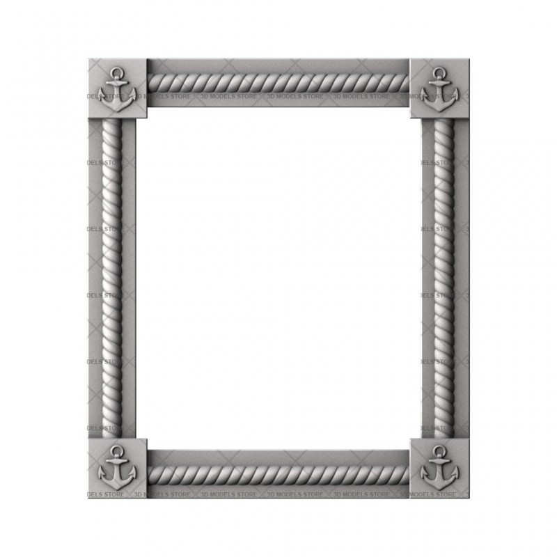 Rectangular frame, 3d models (stl)