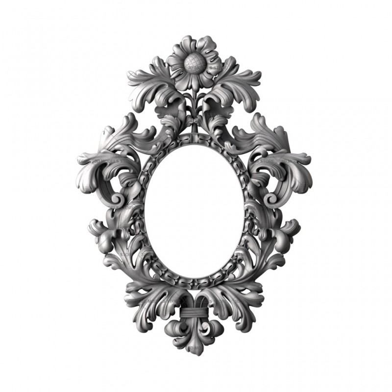 Frame oval, 3d models (stl)