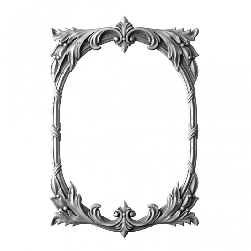 Frame rectangular, 3d models (stl)