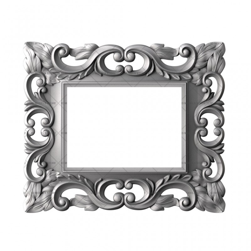 Frame rectangular, 3d models (stl)