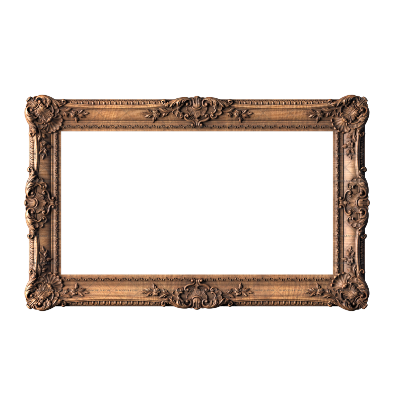 Frame rectangular, 3d models (stl)