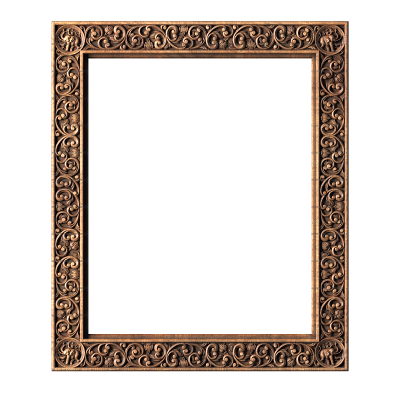 Frame rectangular, 3d models (stl)