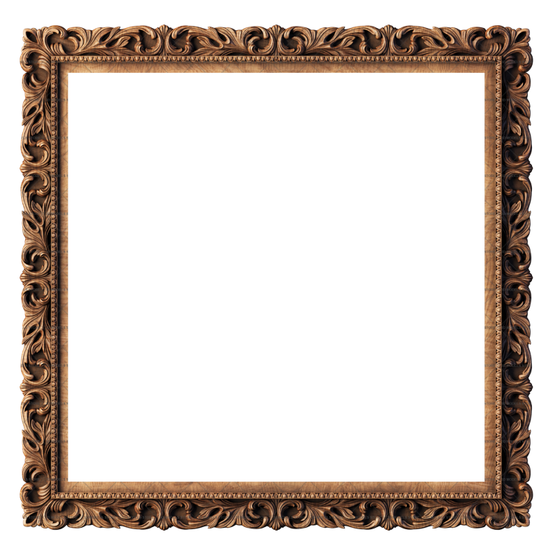 Frame rectangular, 3d models (stl)