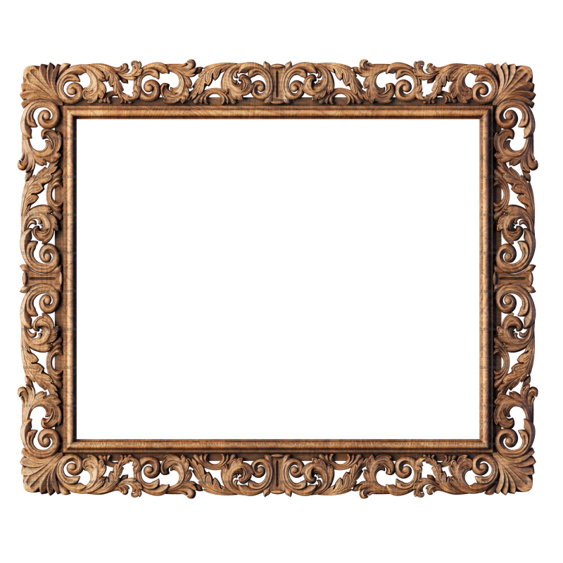 Frame rectangular, 3d models (stl)