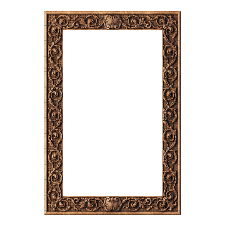 Frame rectangular, 3d models (stl)