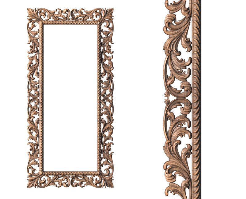 Rectangular frame, 3d models (stl)