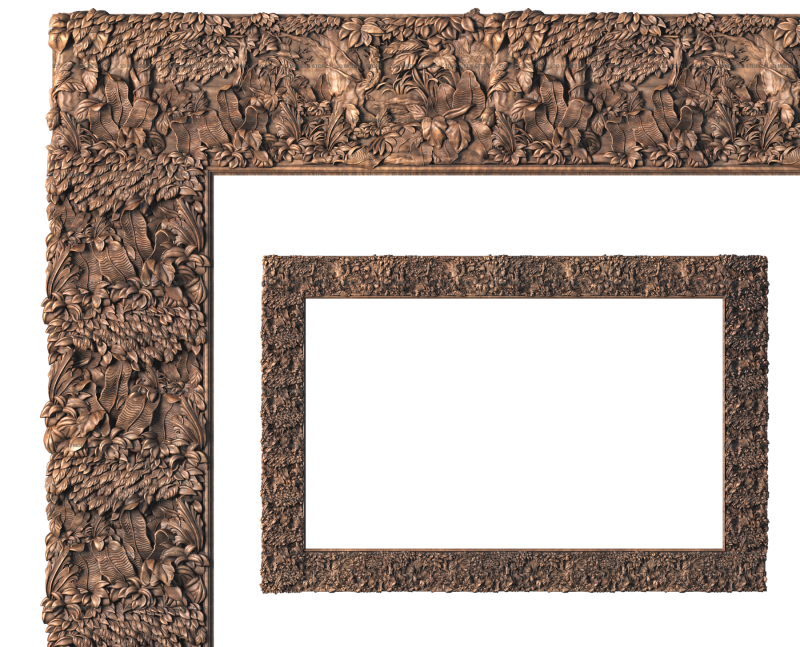 Rectangular frame, 3d models (stl)