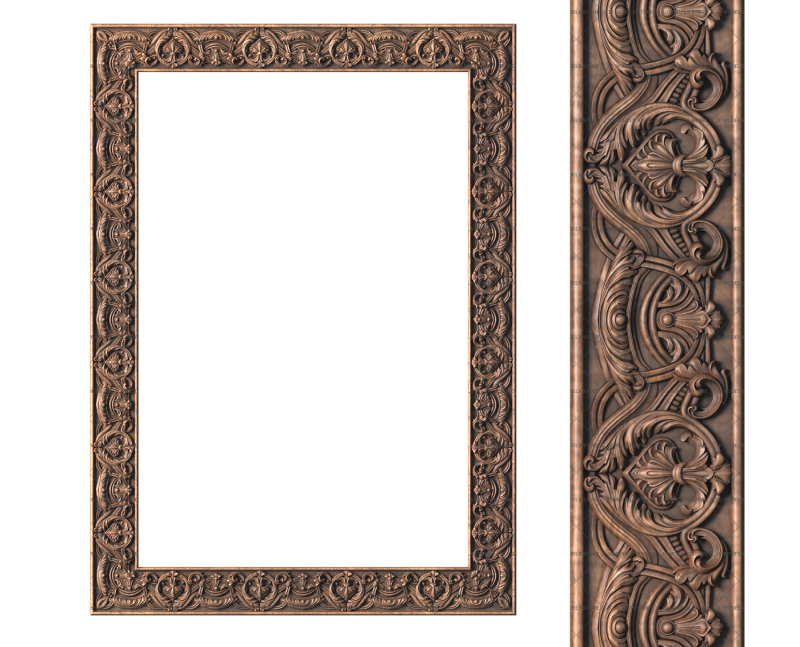 Rectangular frame, 3d models (stl)