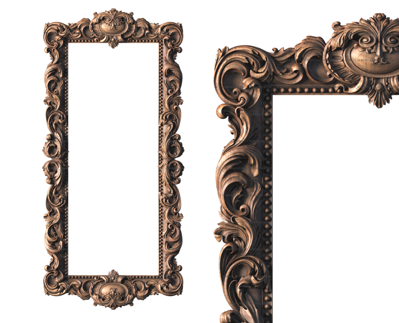 Rectangular frame, 3d models (stl)