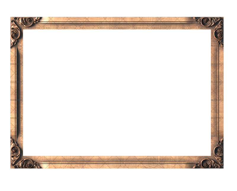 Rectangular frame, 3d models (stl)