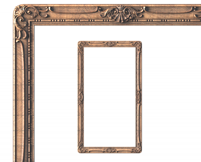 Rectangular frame, 3d models (stl)