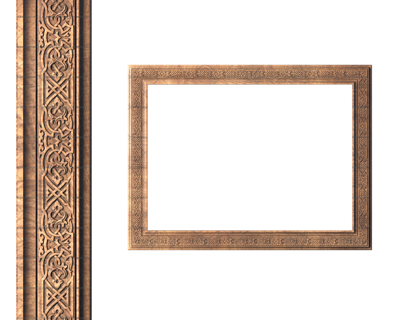 Rectangular frame, 3d models (stl)