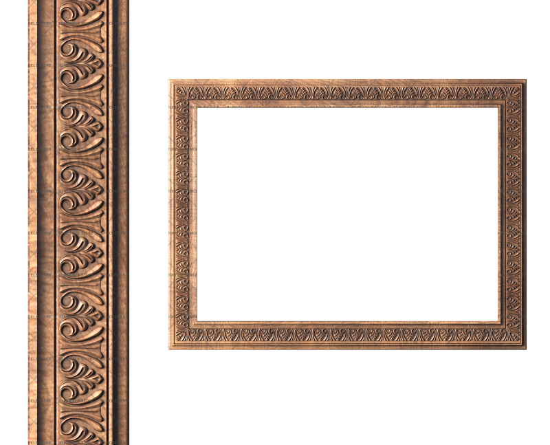 Rectangular frame, 3d models (stl)