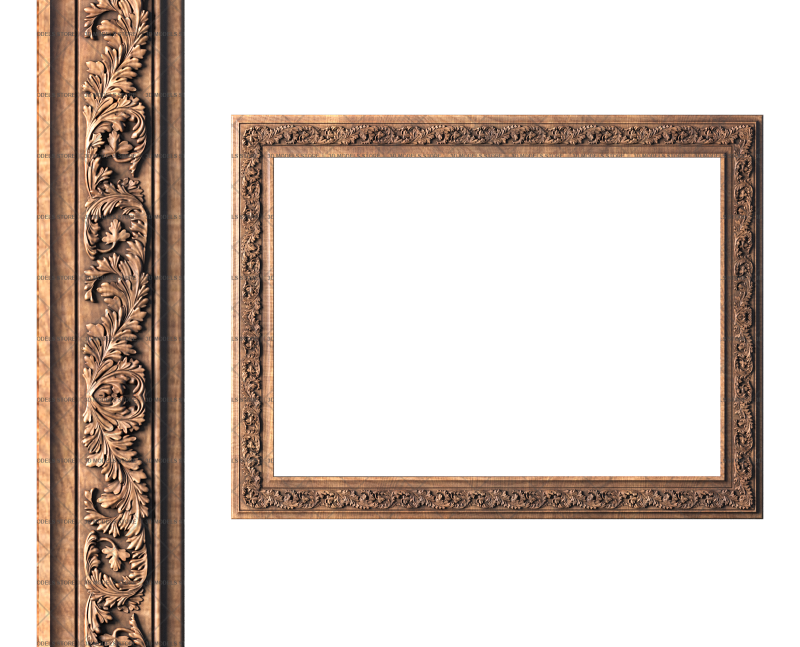 Rectangular frame, 3d models (stl)