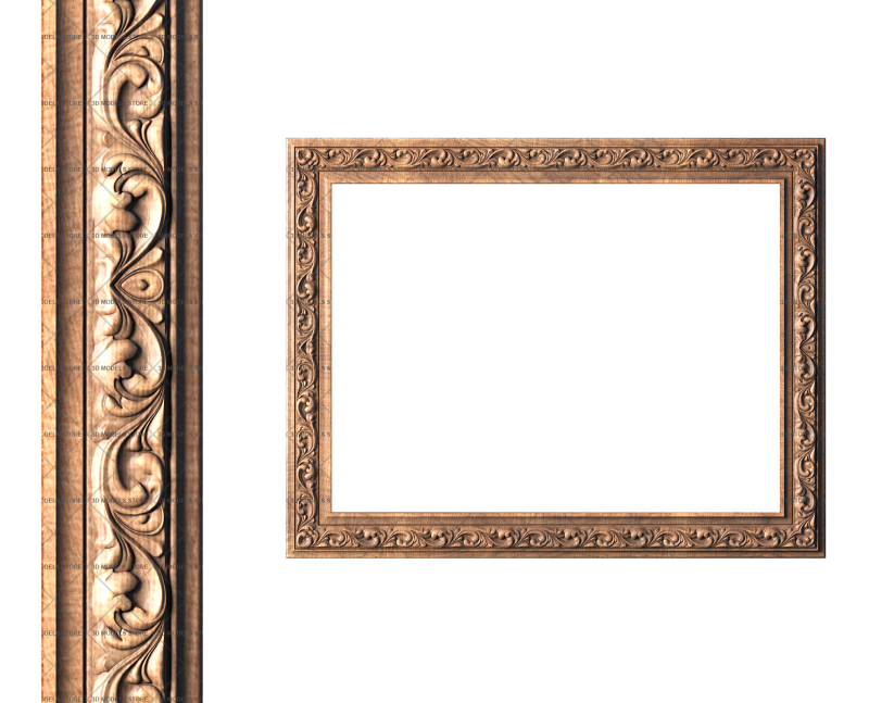 Rectangular frame, 3d models (stl)