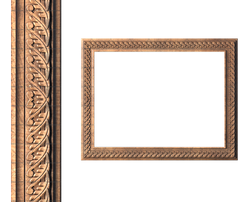 Rectangular frame, 3d models (stl)