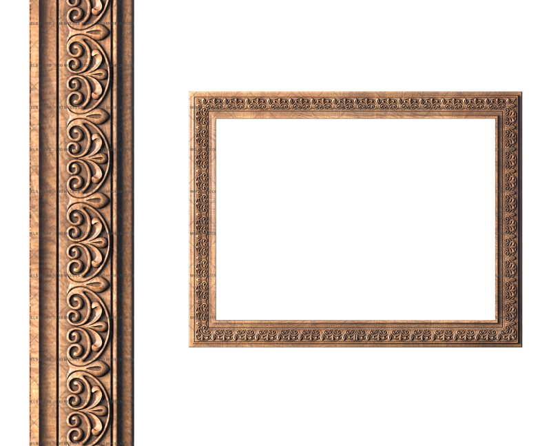 Rectangular frame, 3d models (stl)