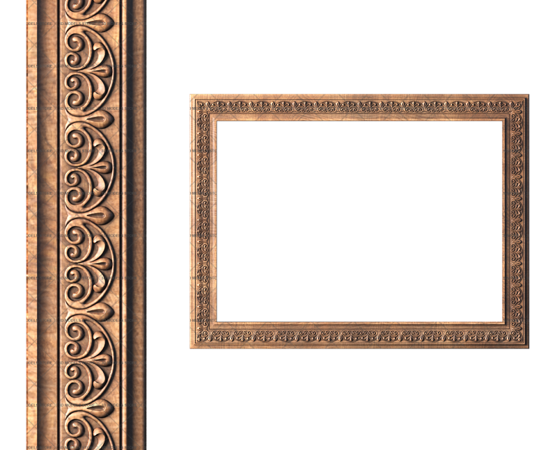 Rectangular frame, 3d models (stl)