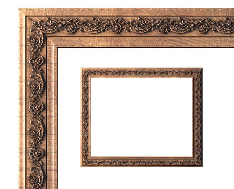 Rectangular frame, 3d models (stl)