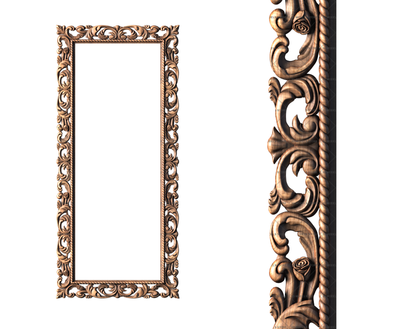 Rectangular frame, 3d models (stl)