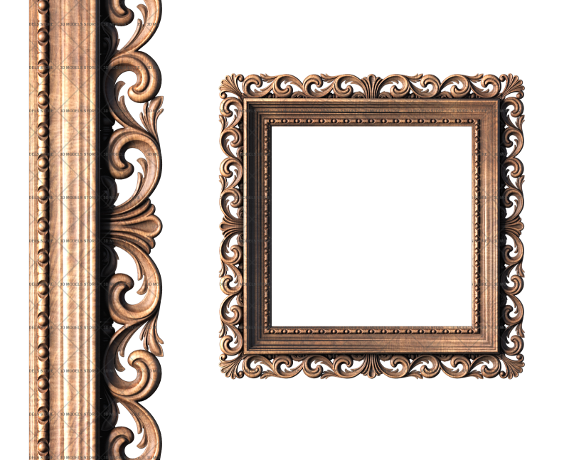 Square frame, 3d models (stl)