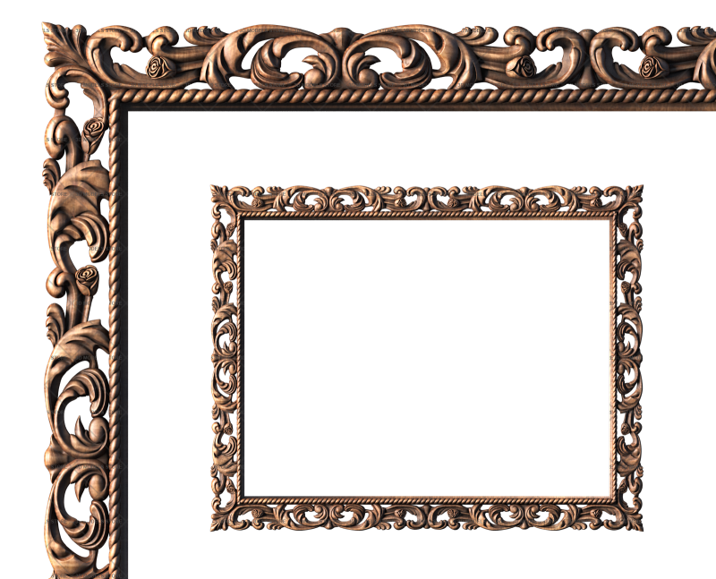 Rectangular frame, 3d models (stl)