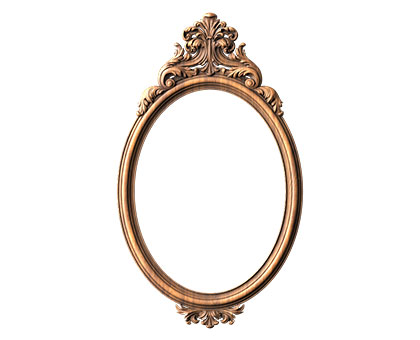 Oval frame, 3d models (stl)