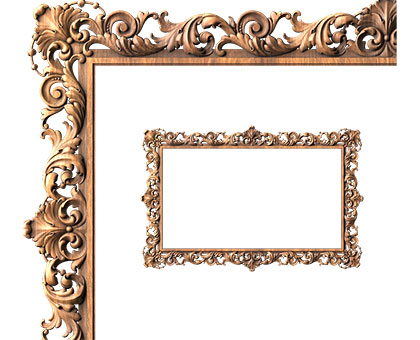 Rectangular frame, 3d models (stl)