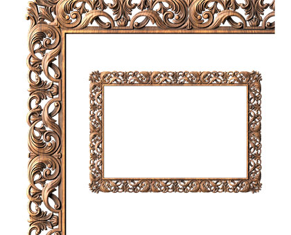 Rectangular frame, 3d models (stl)