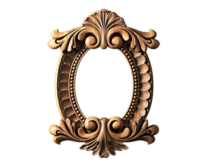 Oval frame, 3d models (stl)