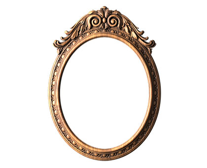 Oval frame, 3d models (stl)