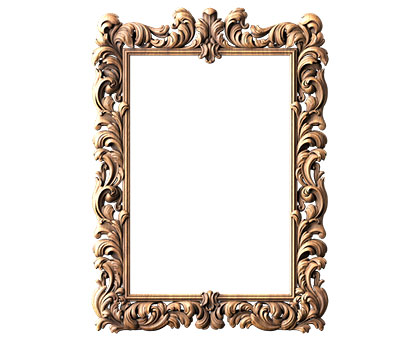 Baroque frame, 3d models (stl)