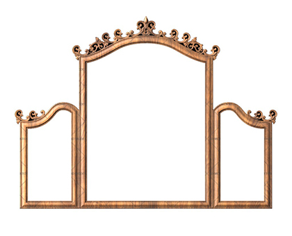 Three-section frame, 3d models (stl)