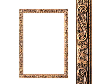 Rectangular frame, 3d models (stl)