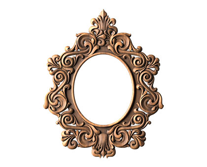 Oval frame, 3d models (stl)