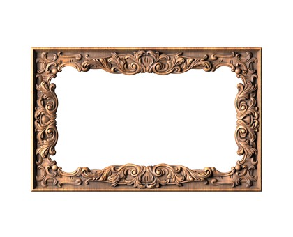 Frame rectangular, 3d models (stl)