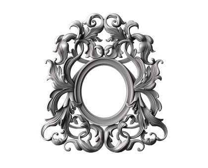 Round frame, 3d models (stl)