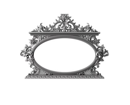 Frame oval, 3d models (stl)