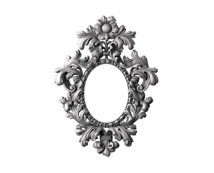 Frame oval, 3d models (stl)