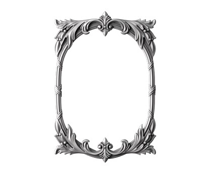 Frame rectangular, 3d models (stl)