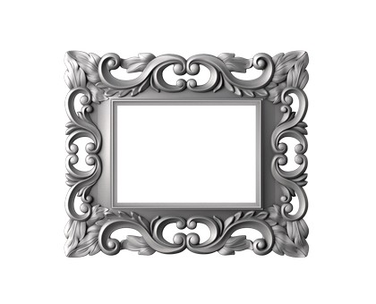 Frame rectangular, 3d models (stl)