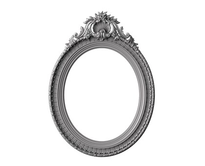 Frame oval, 3d models (stl)