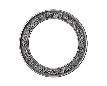 Frame round antique, 3d models (stl)