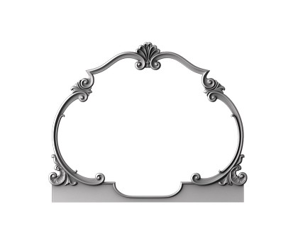 Frame oval, 3d models (stl)